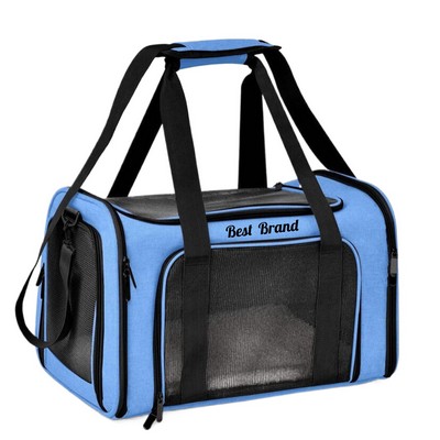 Portable Foldable Design Polyester Puppy Carrier Bag