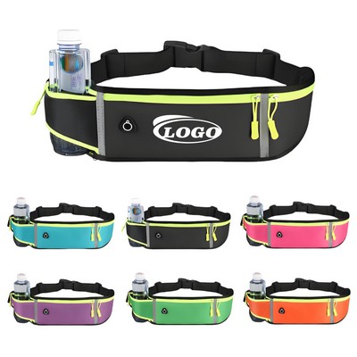 Convenient Sport Belt Bag Fanny Pack With Water Bottle Holder
