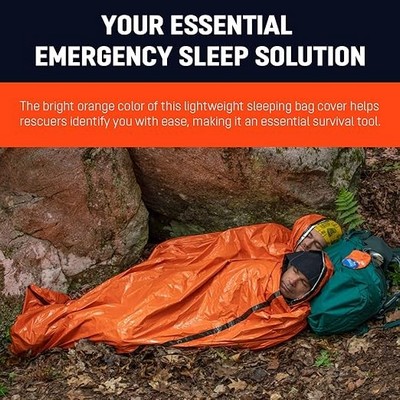 SurvivalAid Orange Emergency Sleeping Bag