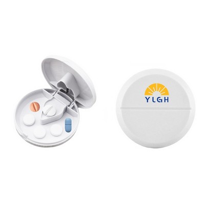 Round Pill Box With Cutter