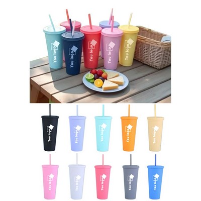 Plastic Straw Cup
