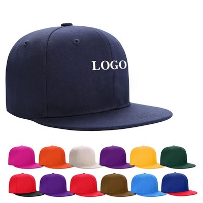 Hip hop flat brimmed hat