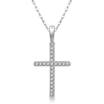 Jilco Inc Diamond Cross Necklace - 0.10 Wt