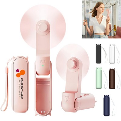 USB Mini Rechargeable Electric Handheld Fan