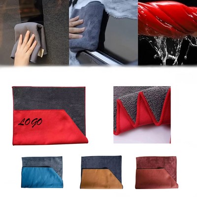 Coral Velvet Car Cleaning Towel