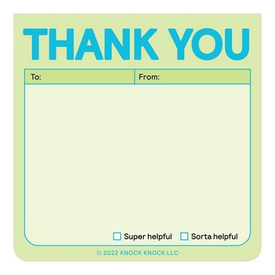 Thank You Sticky Note (Pastel Version) - 9781683493860
