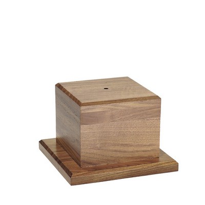 Genuine Hand Rubbed American Walnut Base (4" x 4" x 3/4")