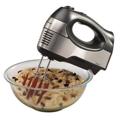 Hamilton Beach Performance Hand Mixer, 6 Speeds - Black And Stainless