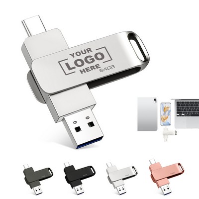 64GB Dual Interface USB C Flash Drive