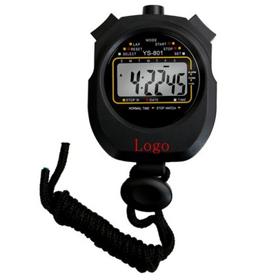 Professional Digital Sports Stopwatch And Timer With Lanyard