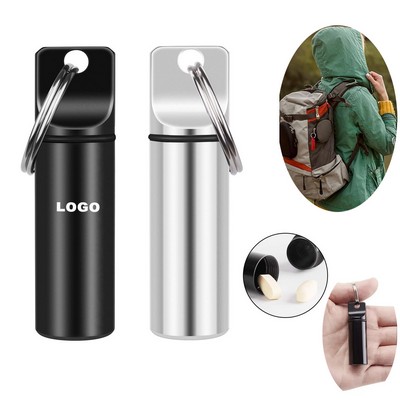 Portable Medicine Holder Travel Pill Case Pill Box Outdoor Pill Organizer with Keychain