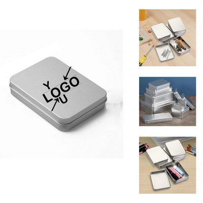 Compact Tin Container with Lid