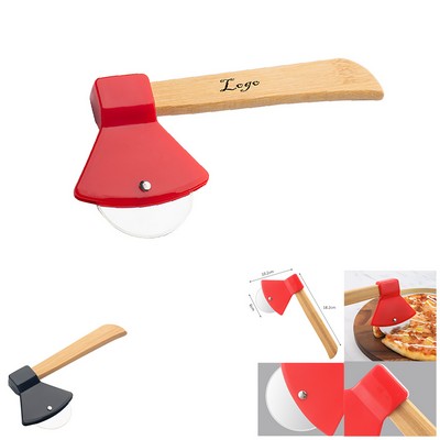 Pizza Cutter with Bamboo Handle