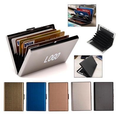 Secure RFID-Protected Stainless Steel Card Holder
