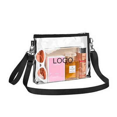 Transparent PVC crossbody bag waterproof, Clear Bag