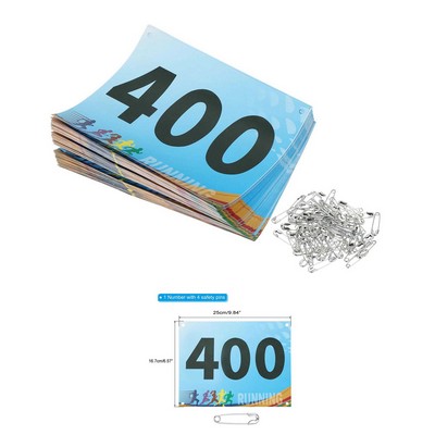 Race Bib Numbers Waterproof