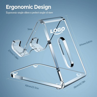 Desk Accessories - Clear Office Cell Phone Holder