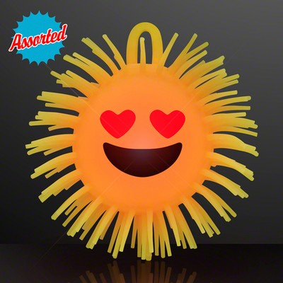 LED Emoji Puffer Balls, Impact Activated - BLANK