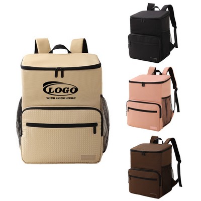 Large capacity insulated lunch bag PEVA backpack