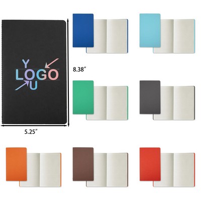 Ivory Lined Medium Saddle Notebook