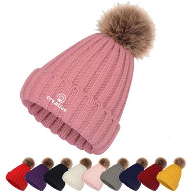 Winter Knitted Beanie Hat