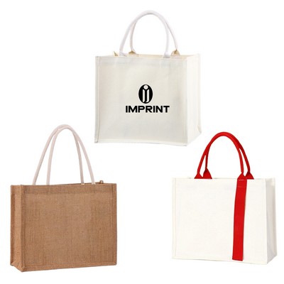Jute/Cotton Tote Bag