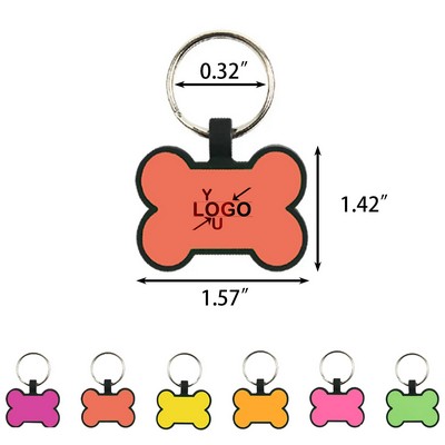 Silicone Dog Bone Tag