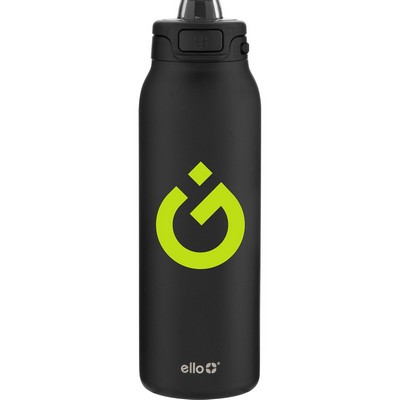 32 oz Ello Pop & Fill Water Water Bottle (Black)