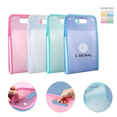 Portable A4 Vertical Accordion Multi-Layer Folder