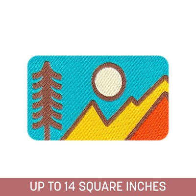 Woven Patch (Iron-On) Up To 14 Sq. In.