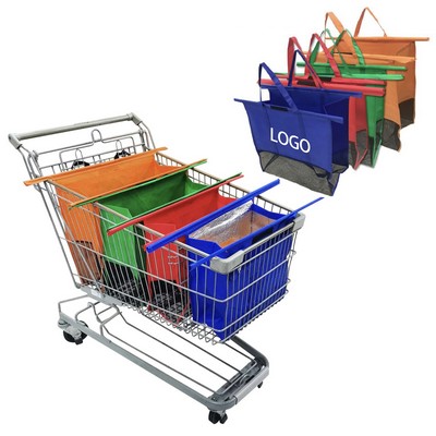 4PCS Reusable Grocery Shopping Cart Trolley Bags