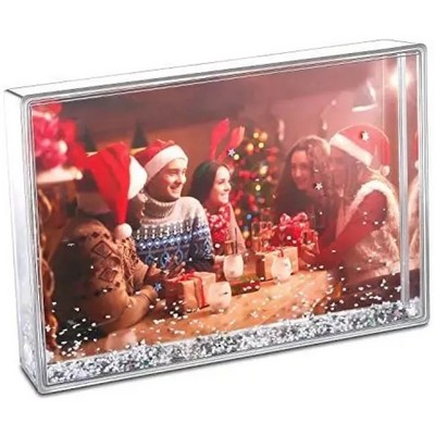 Plastic Snow Globe w/Photo Insert