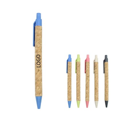 Environmentally Friendly Wheat Straw Pen/ Bali Cork Pen