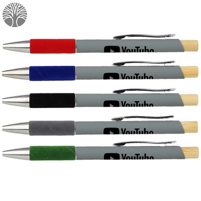Recycled Aluminum Pen Featuring a Velvet Grip