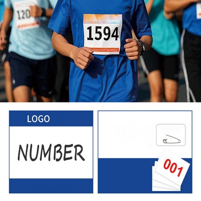 9.4" x 7.8" DuPont Athlete Bib with Safety Pins