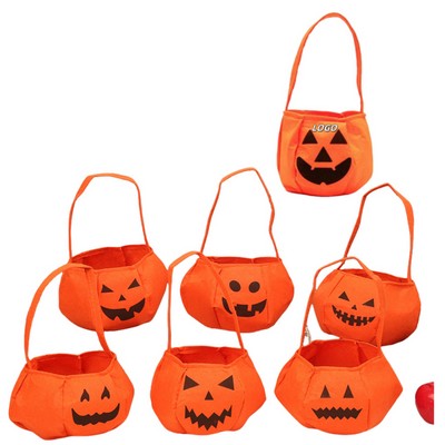 Economic Halloween Non-Woven Fabrics Pumpkin Candy Bags