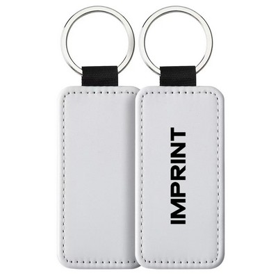 Leather Eectangular Keychain