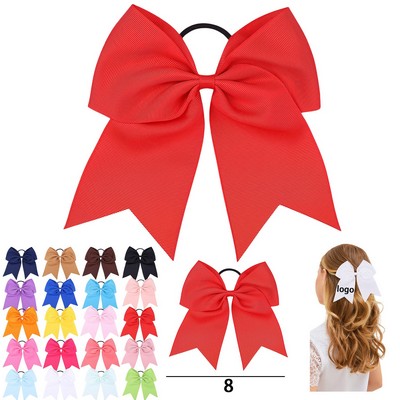 Large Cheer Bows for Girls - 8-inch, Secure & Comfortable