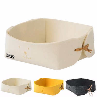 Foldable Felt Desktop Storage Basket