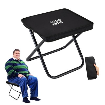 Portable Outdoor Chair Camping Seat Travel Folding Stool with Carry Bag