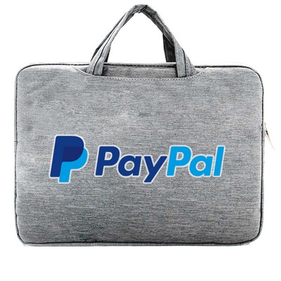 15.6" Nylon Laptop Bag with Smart Handle with Multi-Pockets & Full-Color Print