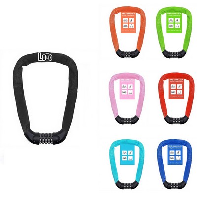 5 Digit Combination Heavy Duty Anti Theft Bicycle Chain Lock