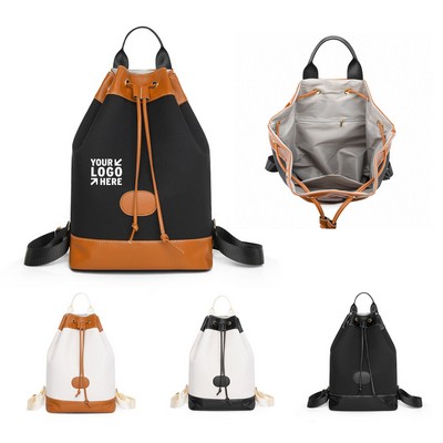 Oxford Drawstring Backpack w/ Handle