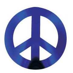 Peace Sign Magnet w/ Full Magnetic Back (6 Square Inch)