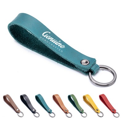 Classic Leather Car Keychain