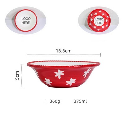 Creative Christmas Ceramic Plate Hand-Painted Tableware