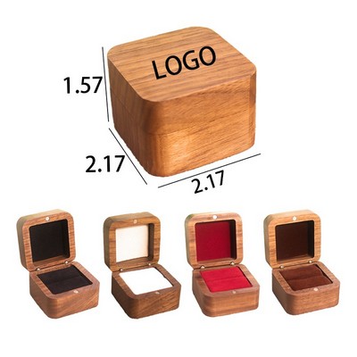 Black Walnut Ring Wooden Box