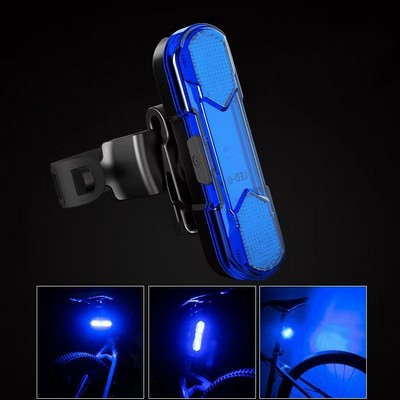 Square Rechargeable Plastic LED Bike Light