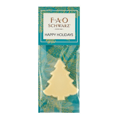 Belgian Chocolate Holiday Icons in Billboard-Style Header Bag with White Chocolate Holiday Tree