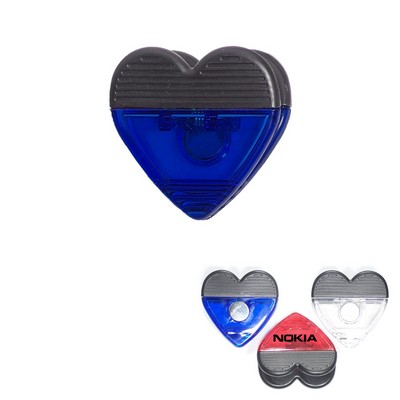 Jumbo Size Heart Magnetic Memo Clip w/Strong Grip